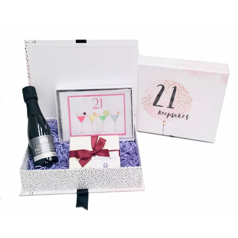 21st Birthday Prosecco Keepsakes Box