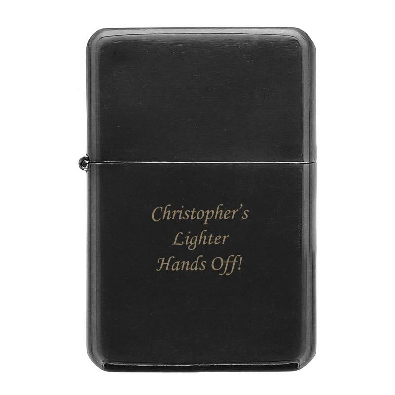 Personalised Black Lighter