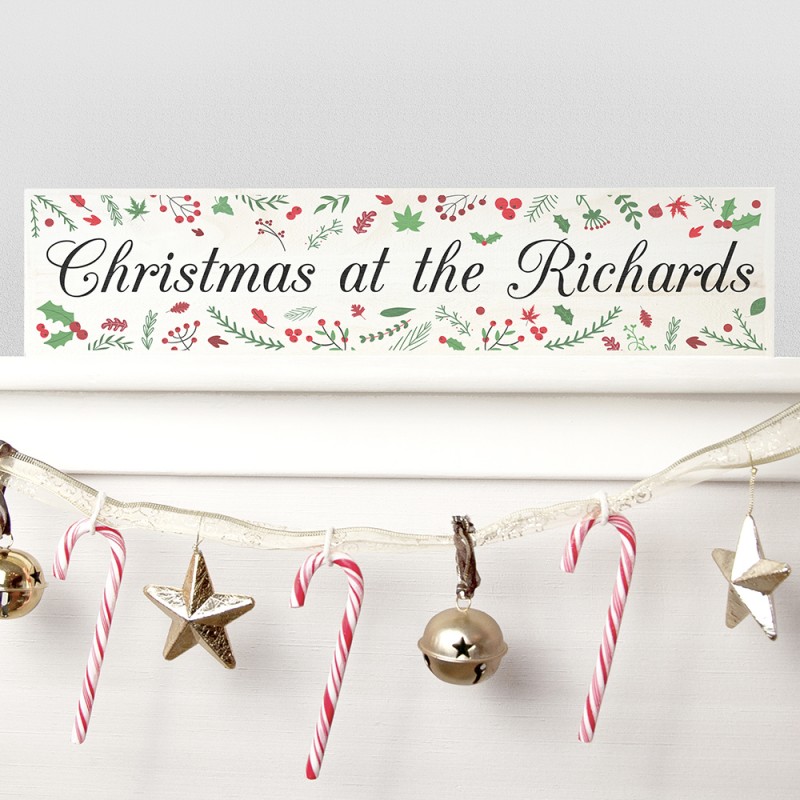 Personalised Christmas Mantle Decoration