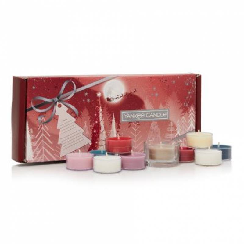 Yankee Candle 10 Tealight & Holder Christmas Gift Set